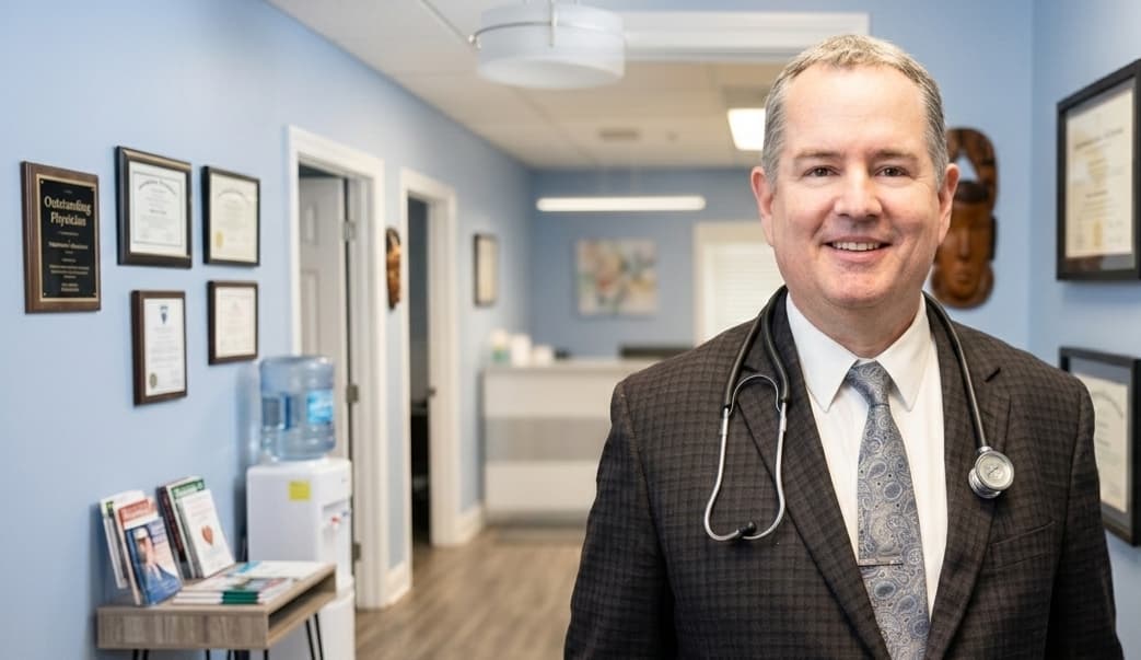 Dr. Mark Soli, DC in his Brooklyn Park practice